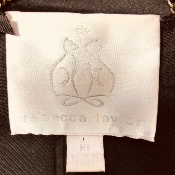 Rebecca Taylor Black Crop Jacket - Picture 4 of 5